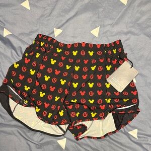 lululemon athletica x Disney Black and Red Athletic Shorts